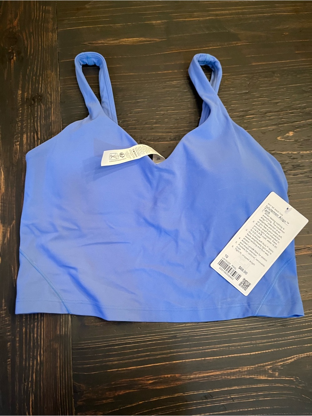 Lululemon align tank poolside color code